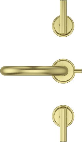 Pfister Contempra Bathroom Sink Faucet, 8-Inch Widespread, 2-Handle, 3-Hole, Brushed Gold Finish, LG49NC1BG in Kuwait