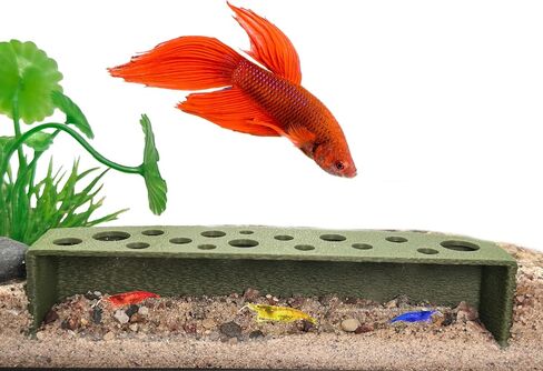 Slim Shrimp Breeding Protector | Shrimp Breeding Cave Aquarium Tunnel | CTWPets (White) in Saudi Arabia