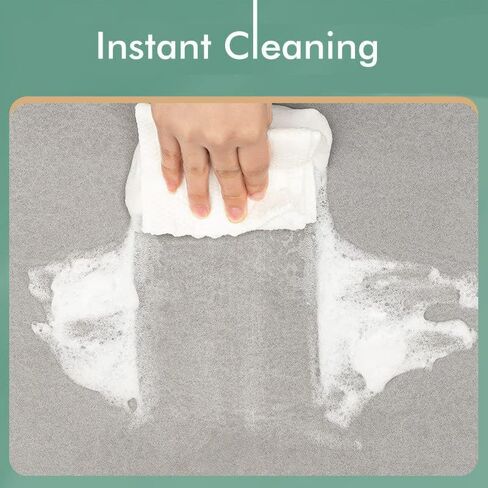 Diatomaceous Earth Bath Mat|Quick Dry Bath Mat|Super Absorbent Bath Mat|Non Slip Bathroom Rugs(40×60cm) (Grey-Beige) in Saudi Arabia