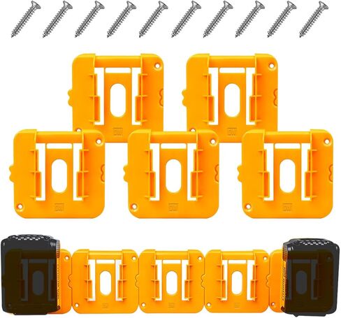 M12&M18 Battery Holder Mount for Milwaukee Battery Storage Bracket,m12 m18 tool holder Wall Mount for Tool Rack,Truck,Trailer,Van,Workshop Display (includes 12 Screws) in Saudi Arabia