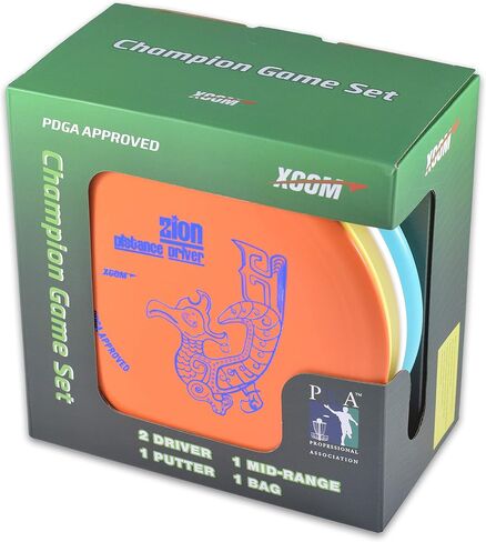 مجموعة X-Com Disc Golf للمبتدئين مع 4 أقراص وحقيبة سهلة الحمل in Saudi Arabia