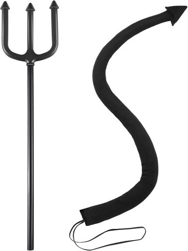 Sumind 2 Pieces Halloween Devil Costume Accessories Devil Tail Devil Cosplay Costume Accessories for Halloween Cosplay Party in Saudi Arabia