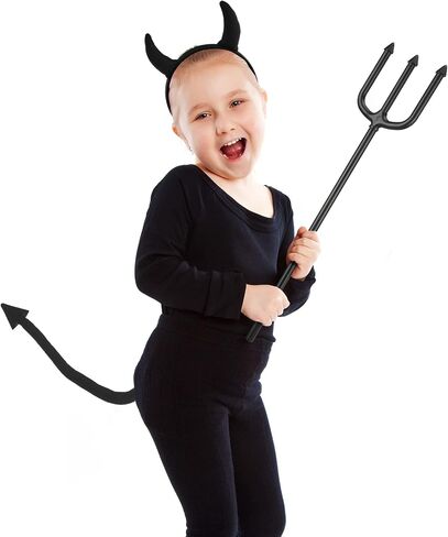 Sumind 2 Pieces Halloween Devil Costume Accessories Devil Tail Devil Cosplay Costume Accessories for Halloween Cosplay Party in Saudi Arabia