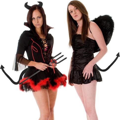 Sumind 2 Pieces Halloween Devil Costume Accessories Devil Tail Devil Cosplay Costume Accessories for Halloween Cosplay Party in Saudi Arabia