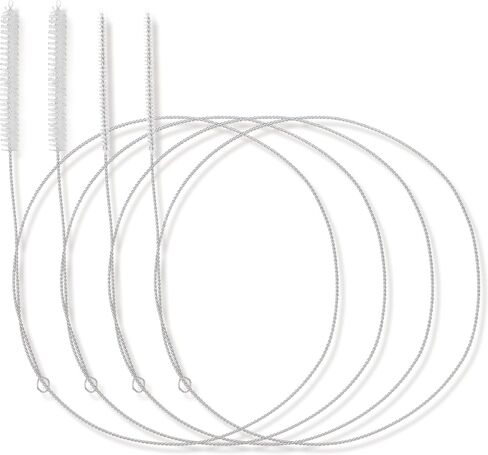 4PCS Straw Cleaner Brush Extra Long, 39 Inches Extra Long Pipe Cleaners Flexible Tube Cleaning Brush kit Slim Wire Sink Drain Brush for Cleaning Straw Kegerator Feeding Tube Refrigerator Drain in Saudi Arabia