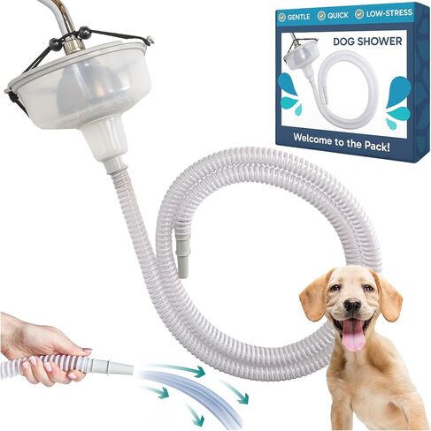 5-MinutePetBath Quick and Gentle Dog Shower Attachment for Shower Head, Portable Pet Wash Station, Dog Washing Kit, Pet Shower Attachment, Dog Shower Head, Shower Hose Attachment, Dog Washing - Blue in Saudi Arabia
