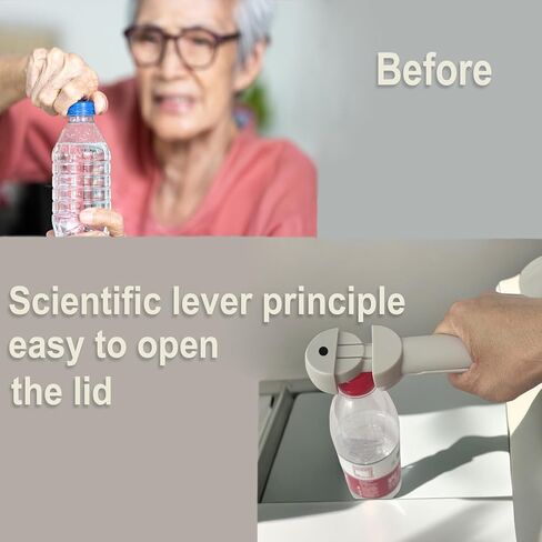 فتاحة زجاجات بيرة مغناطيسية متعددة الوظائف قابلة للسحب بدون غطاء قابلة للتعديل، فتاحة زجاجات مرطبان لكبار السن (أبيض) in Kuwait