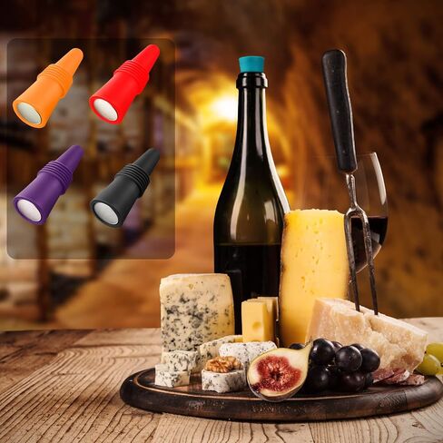 Wine Bottle Stopper Silicone Wine Bottle Sealer Silicone Beverage Bottle Plug Wine and Beverage Bottle Stopper Rubber Wine Saver for Bar, Kitchen, Holiday Party, Wedding (Multicolor,35 Pieces) in Saudi Arabia
