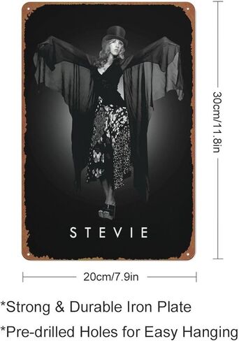 البوب ​​كوينز ستيفي نيكس معدن القصدير تسجيل ملصق خمر الفن جدار ديكور 12 × 8 بوصة in Kuwait