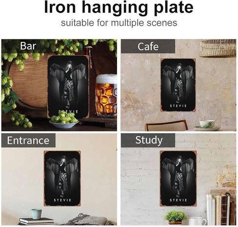 البوب ​​كوينز ستيفي نيكس معدن القصدير تسجيل ملصق خمر الفن جدار ديكور 12 × 8 بوصة in Kuwait