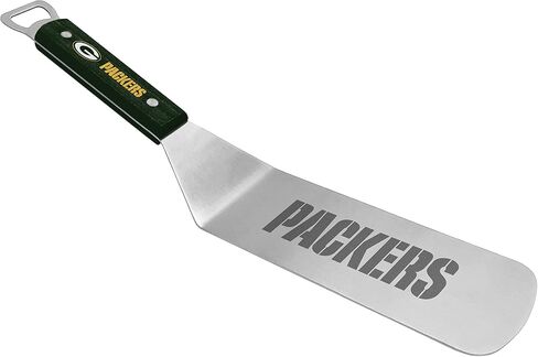 NFL BBQ Spatula with Convenient Bottle Opener - Hamburger Turner - Pancake Flipper - Griddle Scraper - Ideal Gift for the Loyal Sports Fan in Saudi Arabia