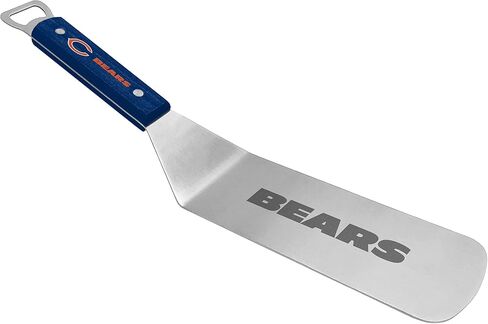 NFL BBQ Spatula with Convenient Bottle Opener - Hamburger Turner - Pancake Flipper - Griddle Scraper - Ideal Gift for the Loyal Sports Fan in Saudi Arabia