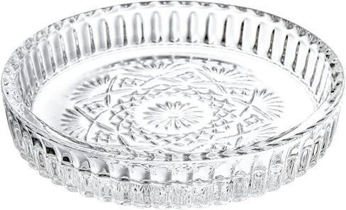 Kingrol 8 عبوات من الأكواب الزجاجية العتيقة، بساط حماية لسطح الطاولة، مجموعة قواعد أكواب مستديرة للأكواب والكوب وزجاجة النبيذ - ديكور طاولة الطعام في بار القهوة in Kuwait