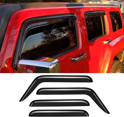 94167 Sunproof Waterproof Side Window Wind Deflector, 4pcs Protective Replacements Rain Guards Set, Window Visor fit for 2010-2017 GMC Terrain in Saudi Arabia