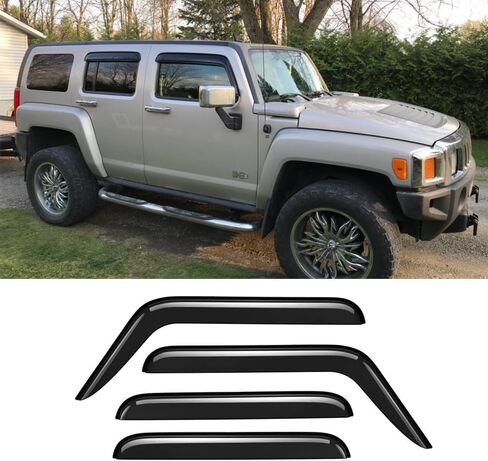 94167 Sunproof Waterproof Side Window Wind Deflector, 4pcs Protective Replacements Rain Guards Set, Window Visor fit for 2010-2017 GMC Terrain in Saudi Arabia