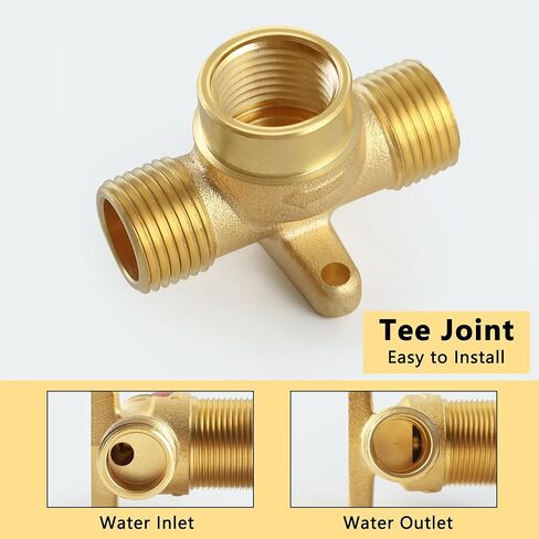 Wall Mount Bathroom Faucet Waterfall Bathroom Sink Faucet with 2 Handles, Widespread 3 Holes Wall Mounted Faucet for Vanity Vessel, Matte Black in Kuwait