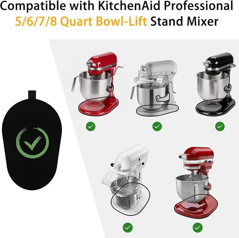 Mixer Sliding Mat Compatible with Kitchenaid 6/7/8 Quart Stand Mixer, Slider Mat Compatible with 5-8 Qt Bowl-Lift Stand Mixer Kitchenaid Mixer Accessories in Saudi Arabia