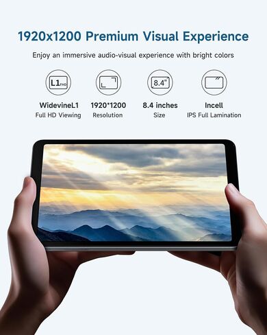 ALLDOCUBE KIZPAD PRO Android 13 Tablet 8.4", 12GB（4+8+64GB 512GB Expandable with Widevine L1 8 Core CPU, 1200×1920FHD Kids Tablet with Parental Control, Pen, AR Animal Card, 4G LTE, 4000mAh, 5MP /5MP in Saudi Arabia