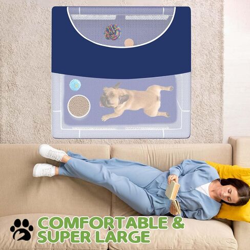 Foldable Portable Soft Dog Playpen with Gate, Dog Fence Puppy Playpen for Indoor & Outdoor in Saudi Arabia