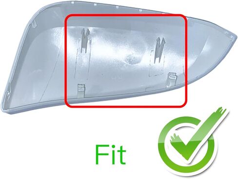 غطاء غطاء مرآة الجانب الأيمن للراكب متوافق مع تويوتا راف 4 2013-2018 أبيض لؤلؤي in Kuwait