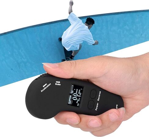 جهاز تحكم عن بعد بشاشة LED من FOTABPYTI، جهاز تحكم عن بعد سريع التحمل من Abs Stur، خفيف الوزن أسود قابل للتشغيل للوح التزلج الكهربائي مع حمالة صدر قابلة للتعديل in Kuwait