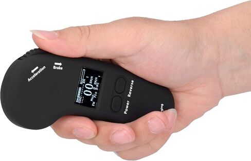 جهاز تحكم عن بعد بشاشة LED من FOTABPYTI، جهاز تحكم عن بعد سريع التحمل من Abs Stur، خفيف الوزن أسود قابل للتشغيل للوح التزلج الكهربائي مع حمالة صدر قابلة للتعديل in Kuwait