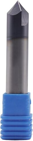 BestParts High Performance Solid Carbide End Mill, Chamfer Mill - Double End - AlTiN coated, 2 Flute, 90° Chamfer Angle, 1/4" Cutting Diameter, 1/4" Shank Diameter, 2-1/2" Overall Length in Saudi Arabia