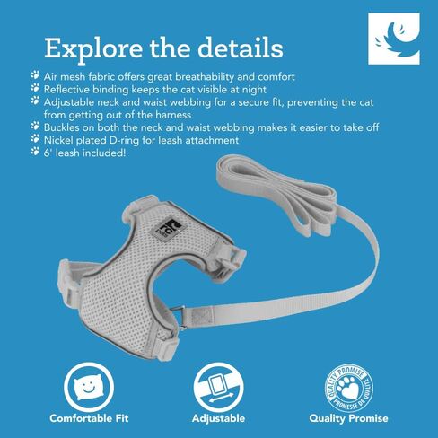 RC Pets Adventure Kitty Cat Harness, Large, Maldives in Saudi Arabia