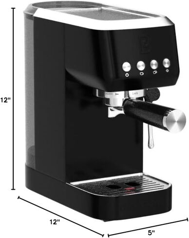 CASABREWS 3700 Essential Stainless Steel Espresso Machine with Steam Wand | 20-Bar Italian Pump, Powerful Steam Wand, 43.9oz Removable Water Tank, Compact Espresso Maker for Home, Cappuccino & Latte in Kuwait
