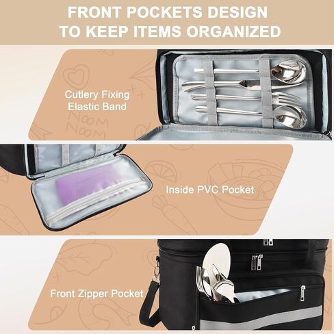 2 Layer Slow Cooker Carrying Bag, Compatible with 6-8 Quarts Oval Crock-pot, Insulated Slow Cooker Travel Carrier with Lid Fasten Straps, Slow Cooker Bags for Family Gathering Travel, Gray in Saudi Arabia