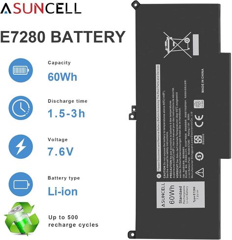 بطارية كمبيوتر محمول ASUNCELL 5200 مللي أمبير في الساعة لجهاز 4GVMP E6400 E6410 E6500 E6510 Precision M4500 M4400 M2400 Notebook يناسب P/N PT434 W1193 KY265 FU268 312-0748 312-0749 312-0917 312-0754 312-74 14 in Saudi Arabia