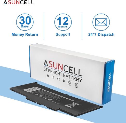 بطارية كمبيوتر محمول ASUNCELL 5200 مللي أمبير في الساعة لجهاز 4GVMP E6400 E6410 E6500 E6510 Precision M4500 M4400 M2400 Notebook يناسب P/N PT434 W1193 KY265 FU268 312-0748 312-0749 312-0917 312-0754 312-74 14 in Saudi Arabia