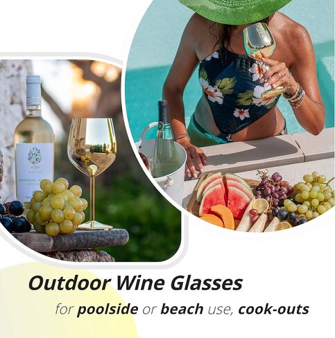 Gusto Nostro Crystal Wine Glasses Set of 4, 22 Oz Long Stem Modern Wine Glasses for White and Red Wine, Dishwasher Safe, Fancy, Elegant, Large and Tall Wine Glass for Wedding Christmas Anniversary in Saudi Arabia