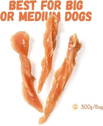 Dog Jerky Treats, Triple Flavor Jerky Twist Sticks 5 inch, Chicken Duck Wrapped Cod Sticks Rawhide Free Grain Free Dog Training Snacks Chewy Sticks Treats for Medium Large Dog 28-29 Counts in Saudi Arabia
