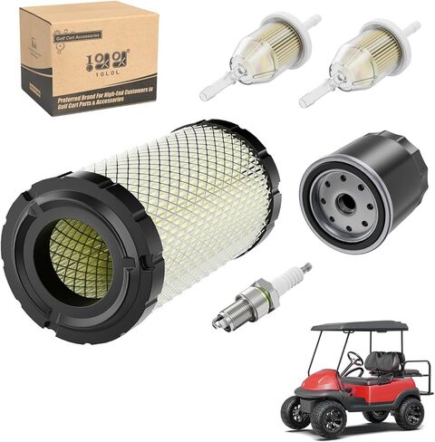 طقم ضبط عربة الجولف 10L0L لنماذج الغاز السابقة لنادي السيارات لعام 2004 مع محرك FE350 Kawasaki، يتضمن شمعة الإشعال، فلتر الهواء، فلتر الزيت، فلتر الوقود in Saudi Arabia