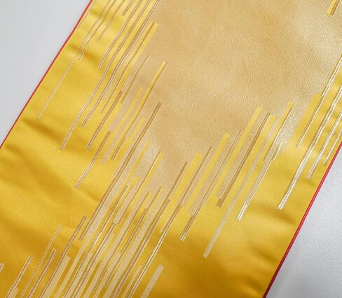 HoliSelear Multi-Size Golden Yellow Stripes Luxury Exquisite Table Runner 108 Inches Long, 13 x 108, for Kitchen Tea/Coffee Table Dining Room Decoration Party Dresser in Saudi Arabia