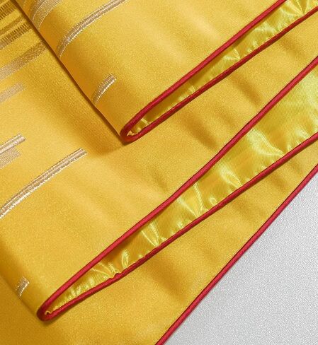 HoliSelear Multi-Size Golden Yellow Stripes Luxury Exquisite Table Runner 108 Inches Long, 13 x 108, for Kitchen Tea/Coffee Table Dining Room Decoration Party Dresser in Saudi Arabia