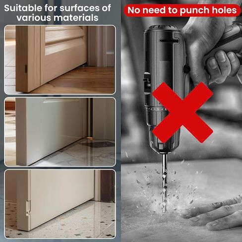 VIDELLY 4 Pcs Floor Door Stoppers, Self Adhesive Door Stop Bumpers, Clear Acrylic Buffers Protector of Door or Furniture, No Drilling Floor Door Stop for Office Home Hotel School in Saudi Arabia