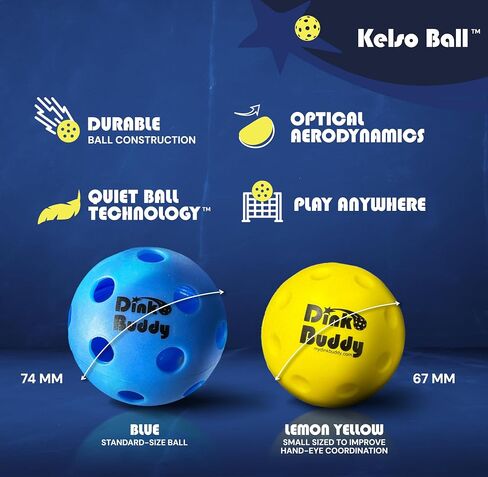Pickleball Trainer Sets - 3-in-1 or 2-in-1 - Practice Equipment for Established Players - 2 Training Paddles, 4 Quiet Foam Balls - Optional Mini 6' Wide Net in Saudi Arabia