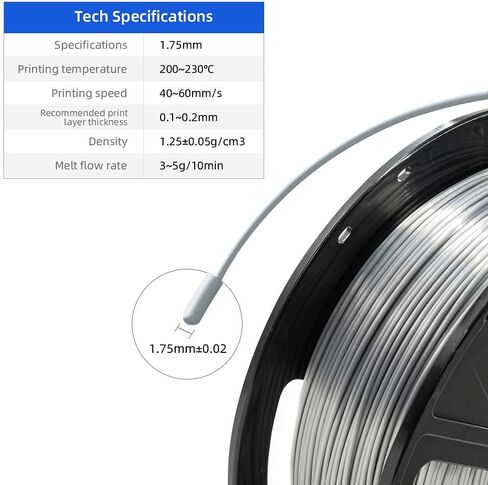 FLASHFORGE Silk PLA Filament 1.75 مم +/- 0.02 مم، متدرج ذهبي إلى أحمر، خيوط طباعة ثلاثية الأبعاد متغيرة الألوان بشكل سلس 1 كجم (2.2 رطل)، تناسب معظم طابعات FDM ثلاثية الأبعاد in Kuwait