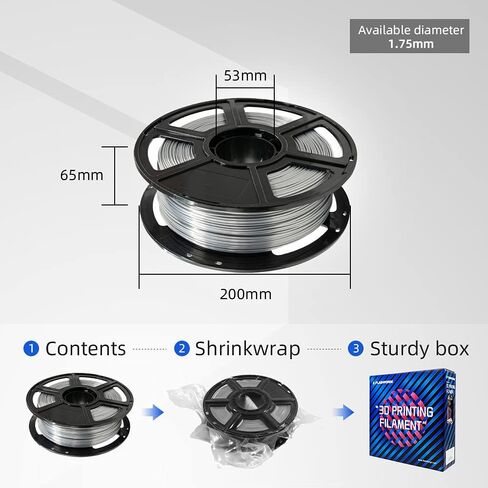 FLASHFORGE Silk PLA Filament 1.75 مم +/- 0.02 مم، متدرج ذهبي إلى أحمر، خيوط طباعة ثلاثية الأبعاد متغيرة الألوان بشكل سلس 1 كجم (2.2 رطل)، تناسب معظم طابعات FDM ثلاثية الأبعاد in Kuwait