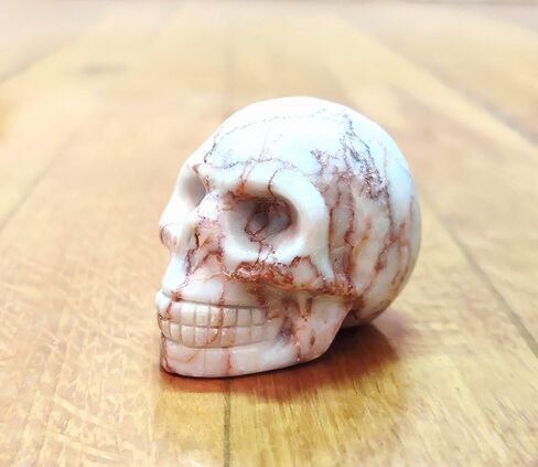 Carved Stone Skull 2" Golden, Carved Human Head. in Saudi Arabia