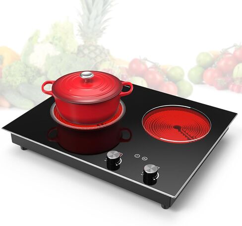 Induction Cooktop Single Burner, 1800W 110V Induction Burner, Portable Electric Cooktop, Electric Stove Top with 24 Hous Preset, Multiple Power Levels, 4 Hours Timer, Safety Lock in Saudi Arabia