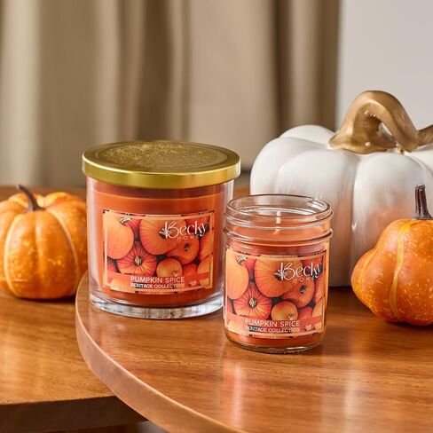 Sweet Peach Scented 3-wick Candle in Glass Jar | Candles for Home | 14.5oz Rustic Home Decor Novelty Candle | 60 Hour Burn Time Candle in Saudi Arabia