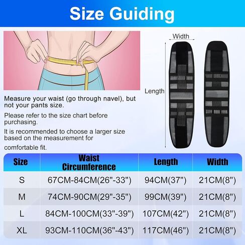 supregear Lower Back Brace, Adjustable Breathable Back Brace for Lower Back Belt Waist Lumbar Support for Men Women Back Pain, Herniated Disc, Sciatica, Scoliosis (Black, L) in Saudi Arabia