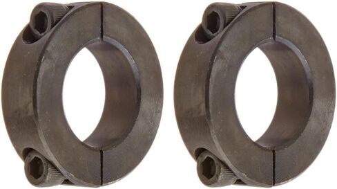 Climax Metals Part 2C-100، فولاذ معتدل، طلاء أكسيد أسود، طوق تثبيت، تجويف 1 بوصة، 1 3/4 بوصة OD، عرض 1/2 بوصة، برغي مشبك 1/4-28 × 5/8 بوصة (عبوة من قطعتين) ) in Kuwait