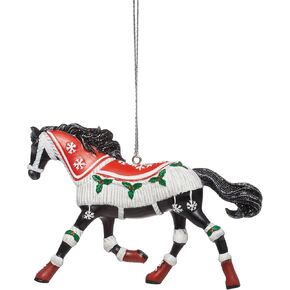 Enesco The Trail of Painted Ponies Christmas Cozy Toes Hanging Ornament, 1 Inch, Multicolor