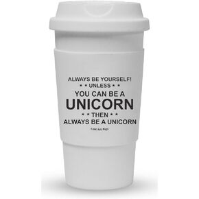 Funny Guy Mugs Keep Calm & Demand Trial By Combat Travel Tumbler With Removable Insulated Silicone Sleeve, Black, 16-Ounce