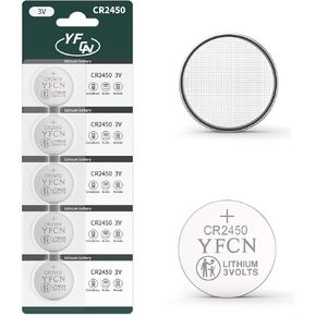 CR2450 Battery 3V Lithium Battery 40 Count Pack CR2450 Batteries - CR 2450 Coin Cell Batteries - 10 Years Shelf Life
