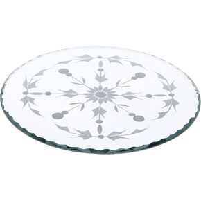 Plymor Round 5mm Beveled Etched Glass Mirror, 8 inch x 8 inch